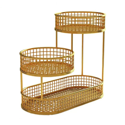 Fruit & Snack Stand Multi-Tier Metal Countertop Organizer