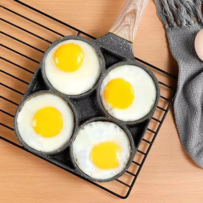 Frying Pan 4-Compartment Maifan Stone Nonstick Cast Aluminum