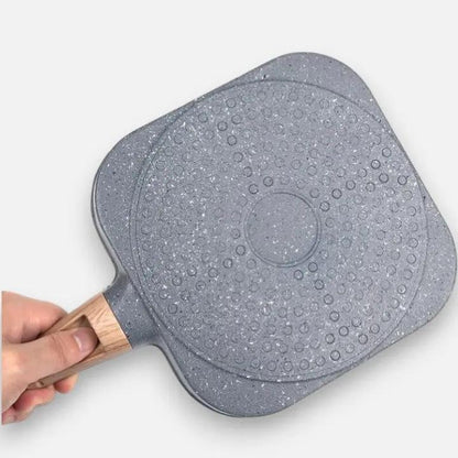 Frying Pan 4-Compartment Maifan Stone Nonstick Cast Aluminum