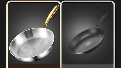 Frying Pan 7-Layer Even-Heat 316 Stainless Steel