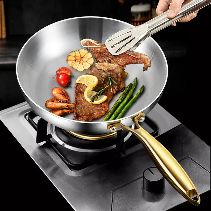 Frying Pan 7-Layer Even-Heat 316 Stainless Steel