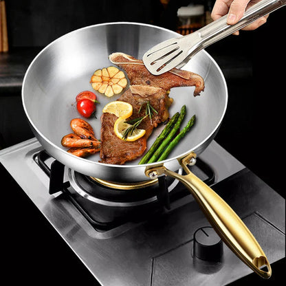 Frying Pan 7-Layer Even-Heat 316 Stainless Steel