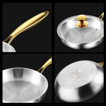 Frying Pan 7-Layer Even-Heat 316 Stainless Steel