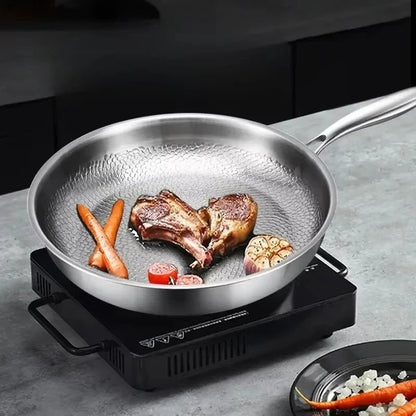 Frying Pan Hand-Hammered & Titanium-Coated Nonstick