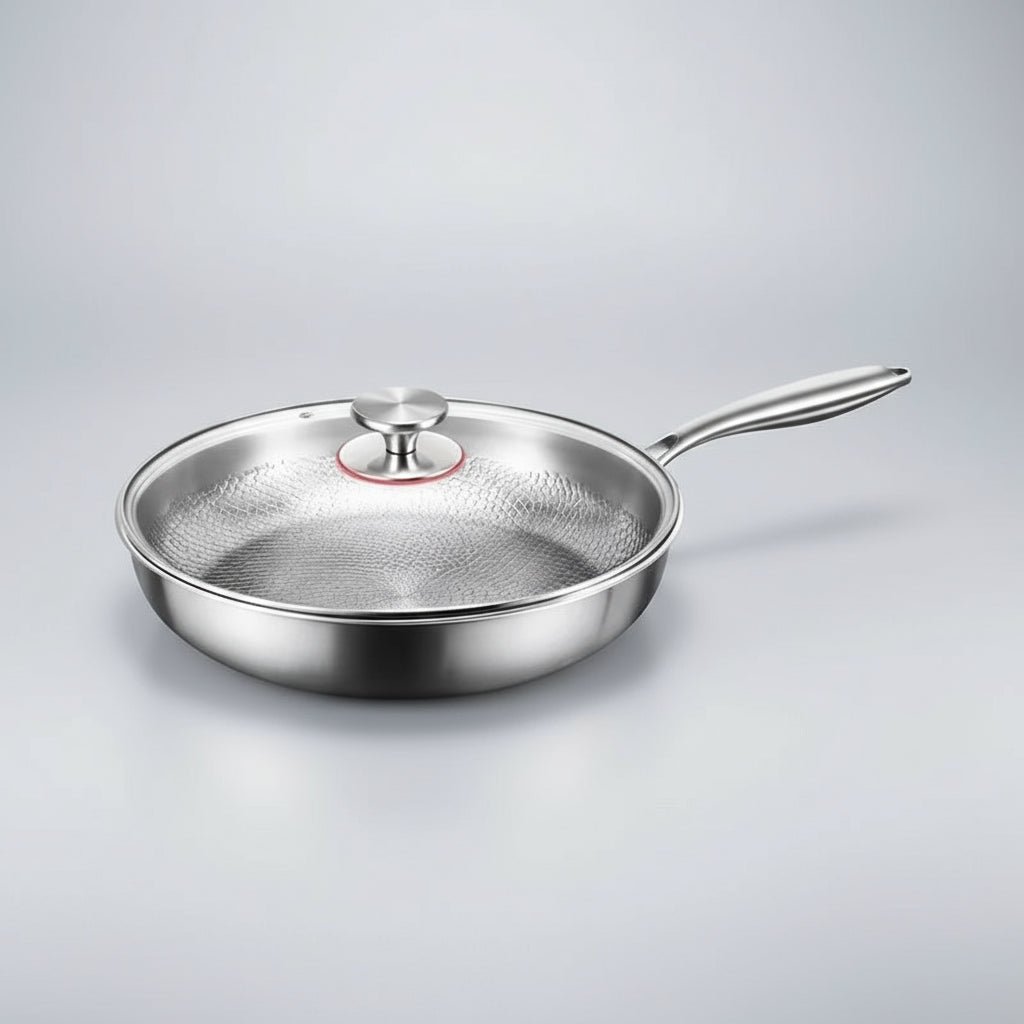 Frying Pan Hand-Hammered & Titanium-Coated Nonstick