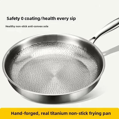Frying Pan Hand-Hammered & Titanium-Coated Nonstick