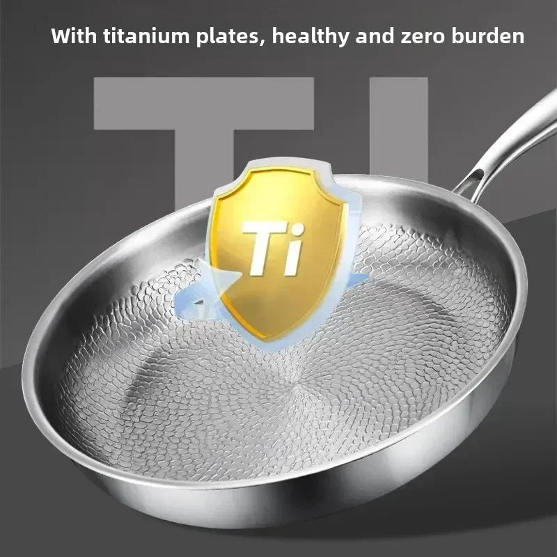 Frying Pan Hand-Hammered & Titanium-Coated Nonstick