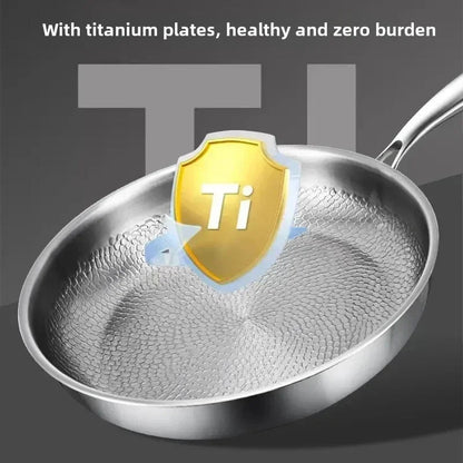 Frying Pan Hand-Hammered & Titanium-Coated Nonstick