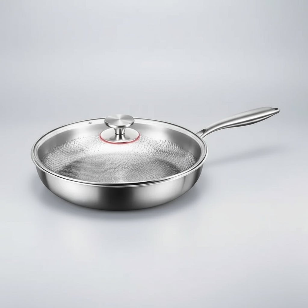 Frying Pan Hand-Hammered & Titanium-Coated Nonstick