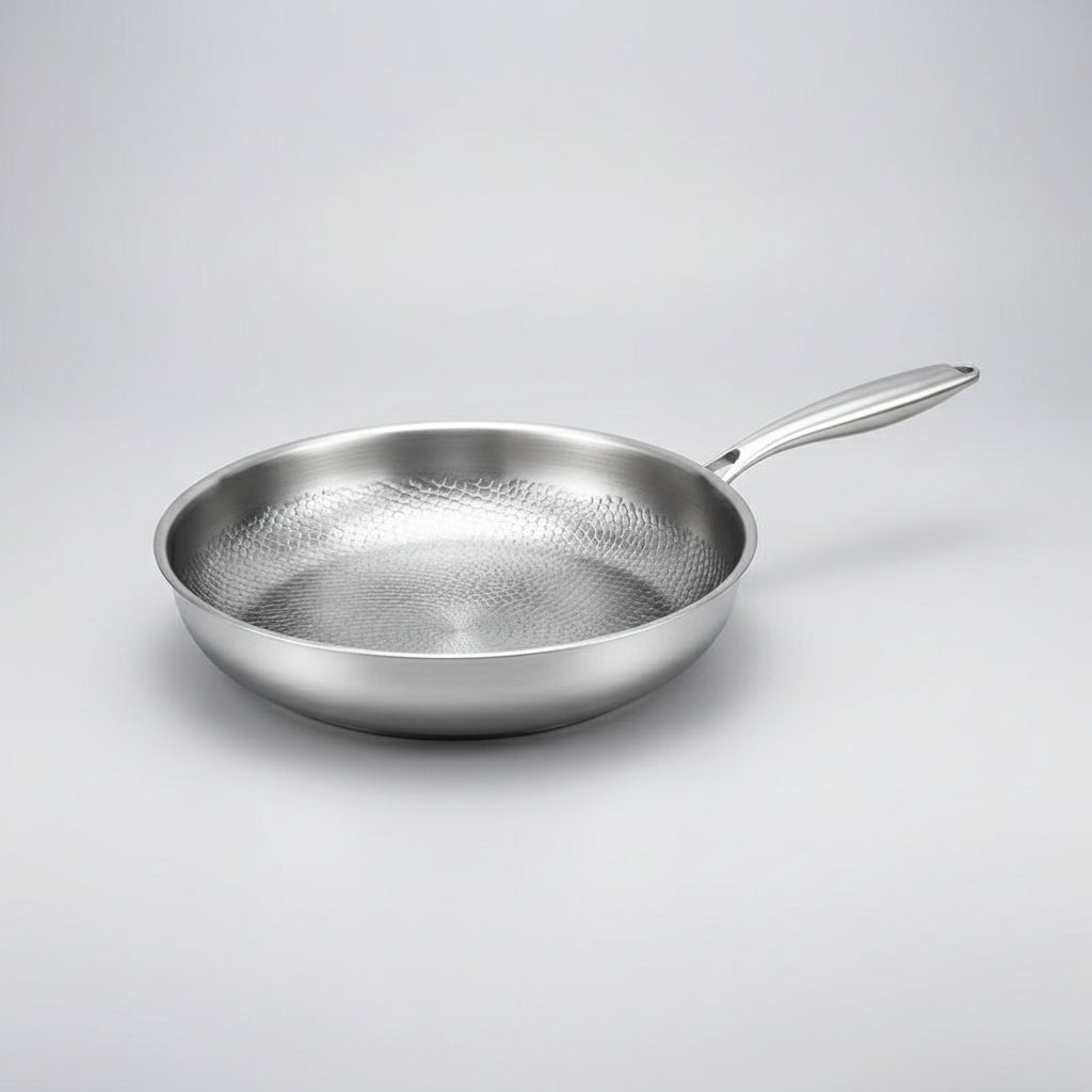 Frying Pan Hand-Hammered & Titanium-Coated Nonstick