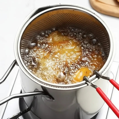 Frying Pot Stainless Steel Pouring Spout 1.2 L