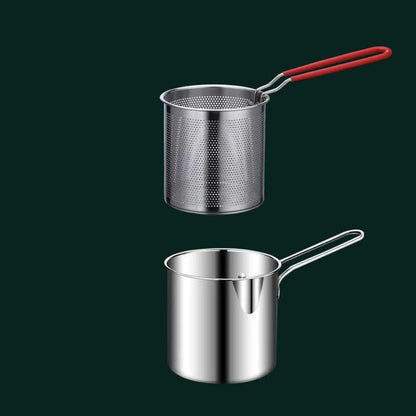 Frying Pot Stainless Steel Pouring Spout 1.2 L