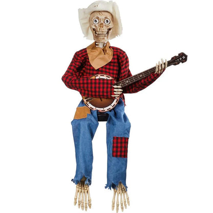 Funny Animated Skeleton Banjo Battle Figures
