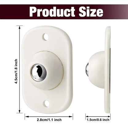 Furniture Gliders 360° Stainless Steel Ball Set of 8