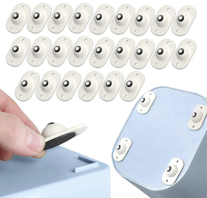 Furniture Glides Ball Bearing Self Adhesive Set of 8
