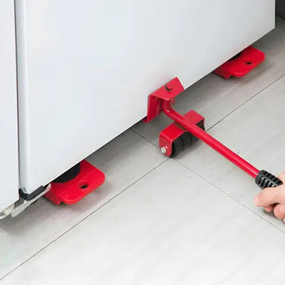 Furniture Lifter Set Ergonomic Lever & Scratch-Free Gliders