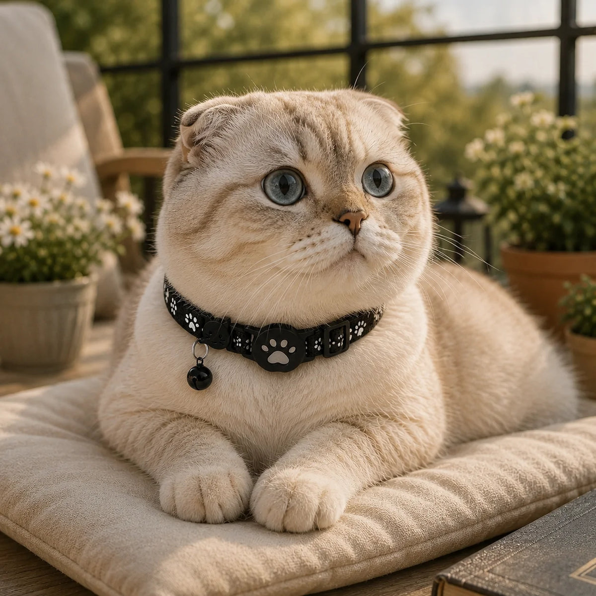 GPS Cat Collar Real-Time GPS Reflective Water-Resistant Silicone