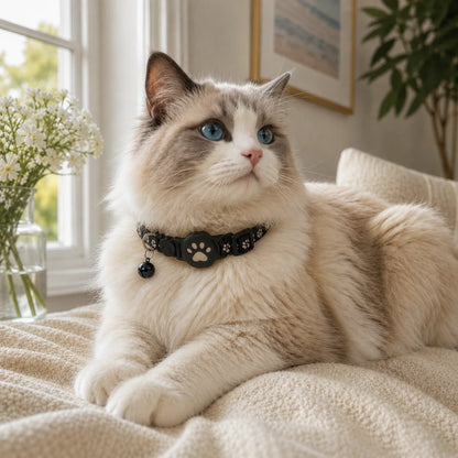 GPS Cat Collar Real-Time GPS Reflective Water-Resistant Silicone