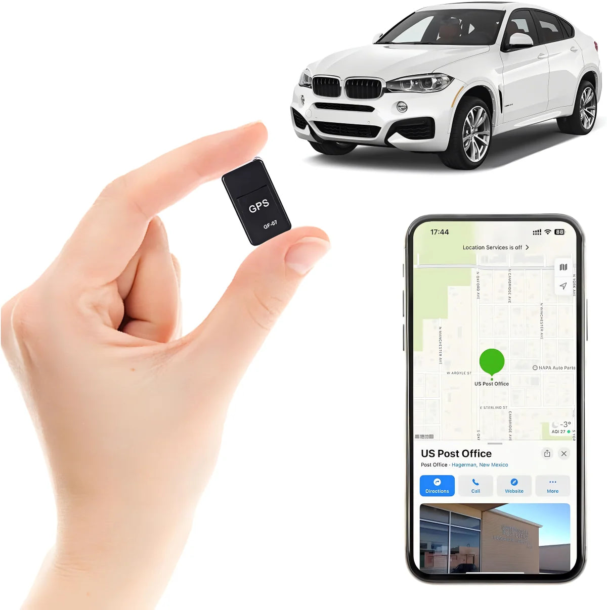 GPS Tracker Waterproof 180-Day Standby Magnetic Mini