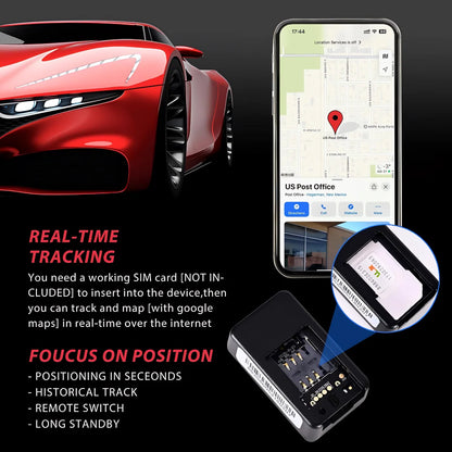 GPS Tracker Waterproof 180-Day Standby Magnetic Mini