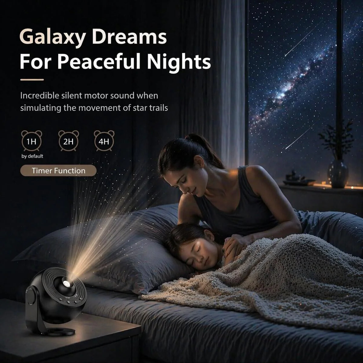 Galaxy Projector Night Light 13 Scenes USB Powered