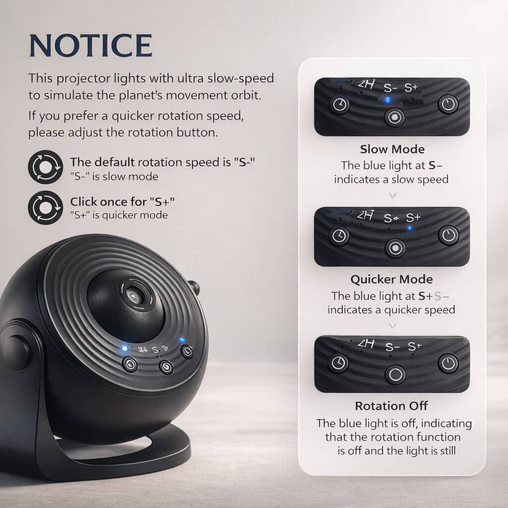 Galaxy Projector Night Light 13 Scenes USB Powered