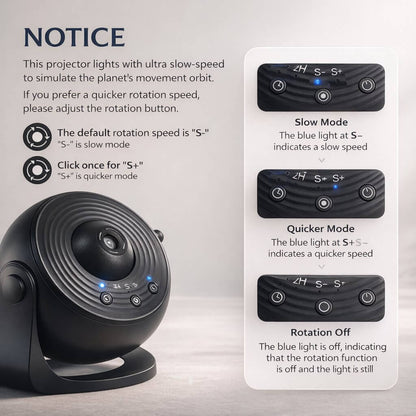 Galaxy Projector Night Light 13 Scenes USB Powered