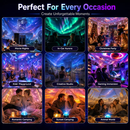 Galaxy Projector Night Light Dynamic Effects 360° Gooseneck