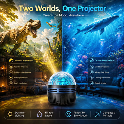 Galaxy Projector Night Light Dynamic Effects 360° Gooseneck