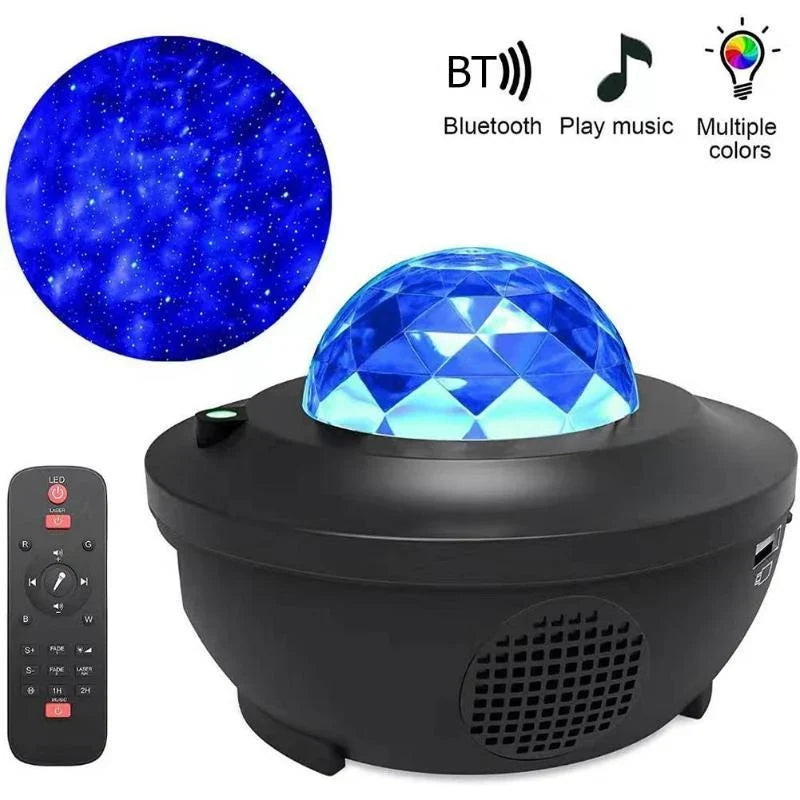 Galaxy Projector Ocean Wave & Starry Sky Bluetooth Speaker