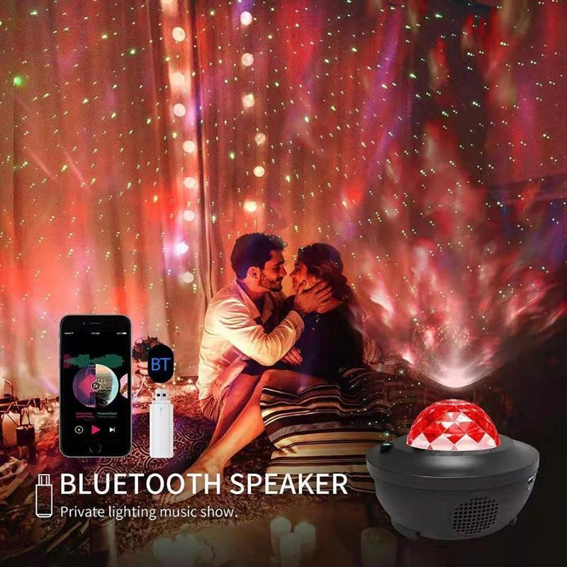 Galaxy Projector Ocean Wave & Starry Sky Bluetooth Speaker