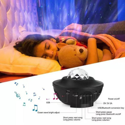 Galaxy Projector Ocean Wave & Starry Sky Bluetooth Speaker