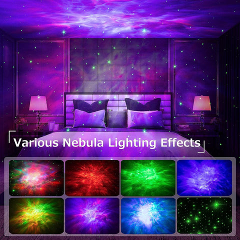 Galaxy Projector Rotating Astronaut Head Remote & USB Rechargeable