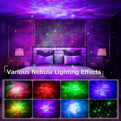 Galaxy Projector Rotating Astronaut Head Remote & USB Rechargeable