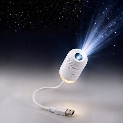 Galaxy Projector Starry Projection & Warm Night Light USB-Powered