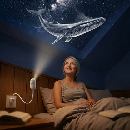Galaxy Projector Starry Projection & Warm Night Light USB-Powered