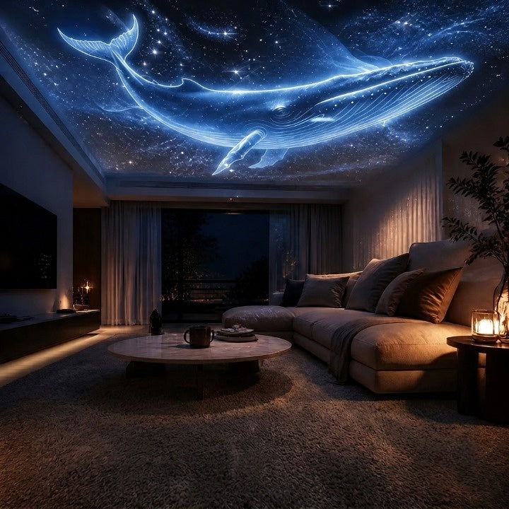 Galaxy Projector Starry Projection & Warm Night Light USB-Powered