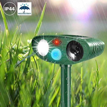 Garden Animal Repellent Ultrasonic Motion-Activated Solar-Powered
