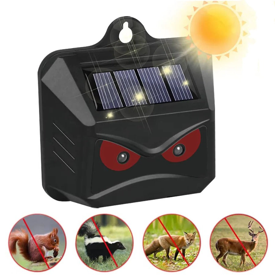 Garden Animal Repeller Solar-Powered Ultrasonic 2-Pack