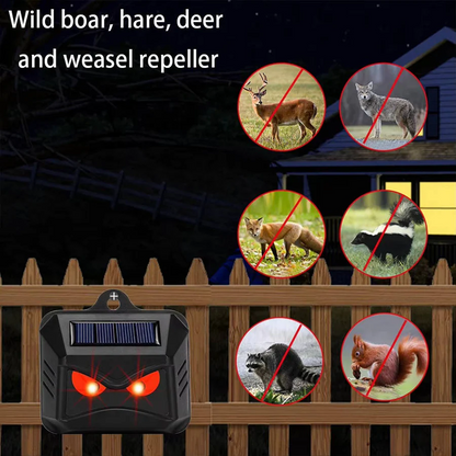 Garden Animal Repeller Solar-Powered Ultrasonic 2-Pack