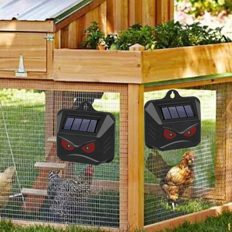 Garden Animal Repeller Solar-Powered Ultrasonic 2-Pack