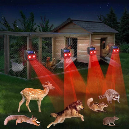 Garden Animal Repeller Solar-Powered Ultrasonic 2-Pack