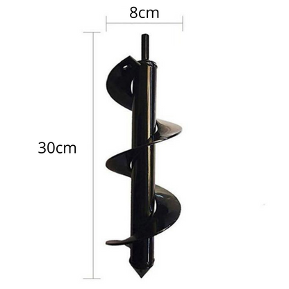 Garden Auger Steel Spiral Hex Shank Fits Standard Drill