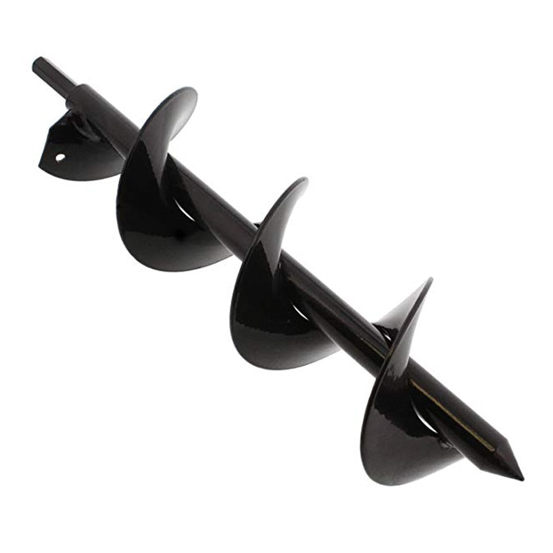Garden Auger Steel Spiral Hex Shank Fits Standard Drill