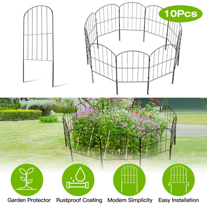Garden Border Fence Flexible Stainless Steel Powder Coated