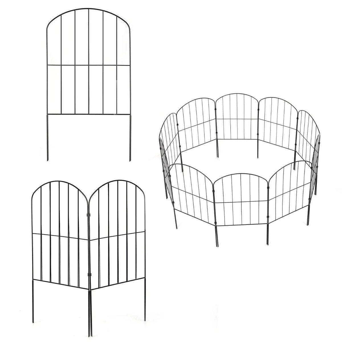 Garden Border Fence Flexible Stainless Steel Powder Coated