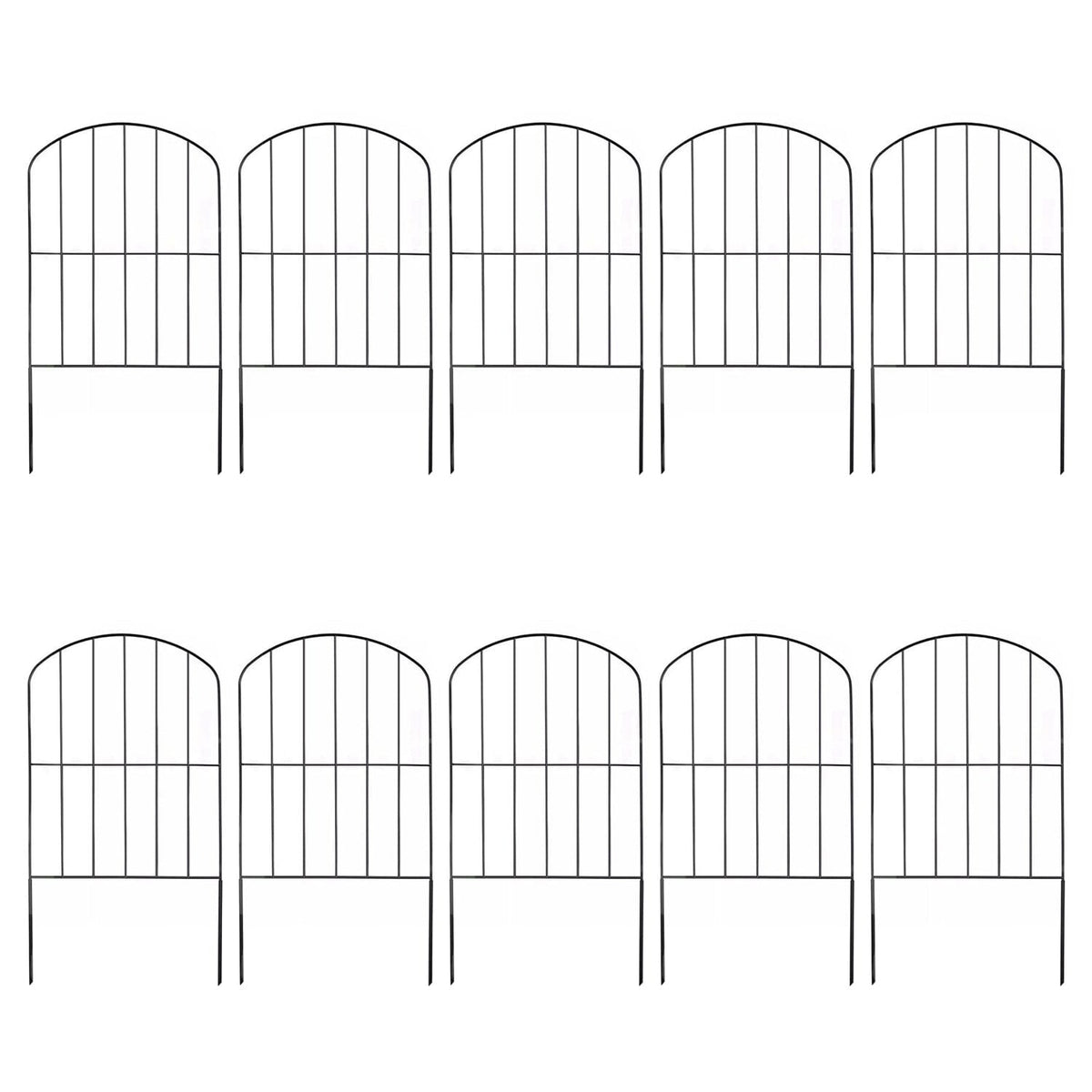 Garden Border Fence Flexible Stainless Steel Powder Coated