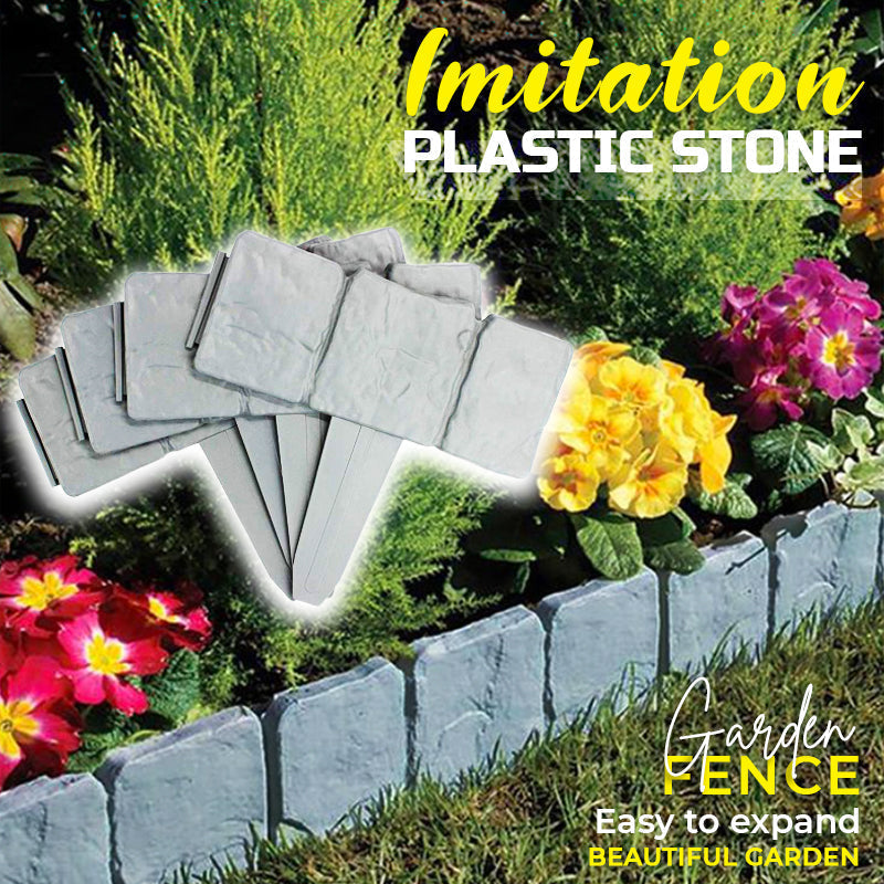 Garden Edging Stone-Look Lightweight Tool-Free