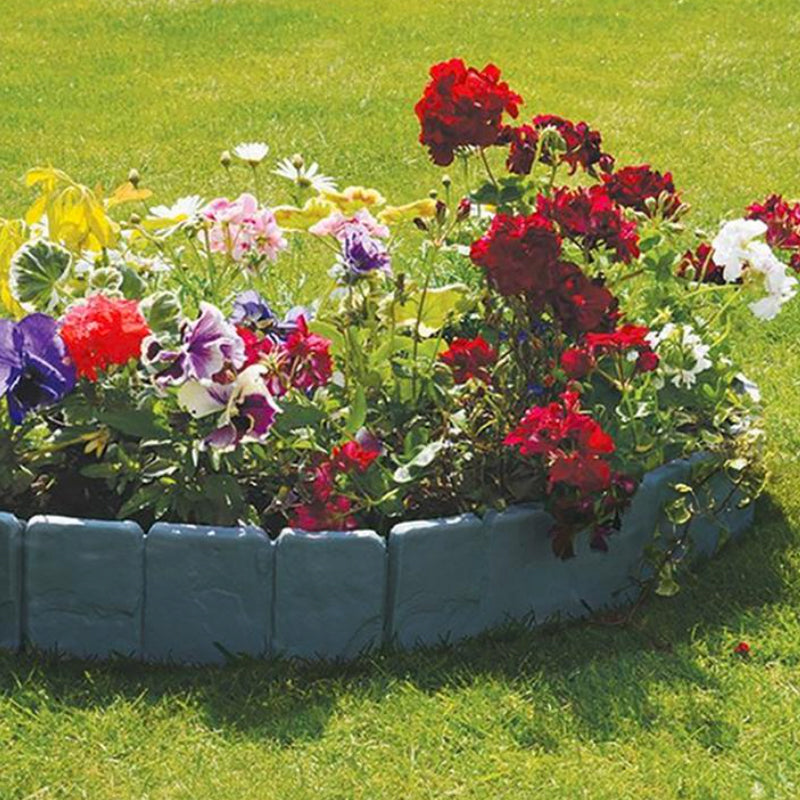Garden Edging Stone-Look Lightweight Tool-Free