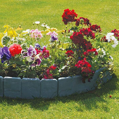 Garden Edging Stone-Look Lightweight Tool-Free